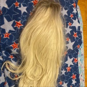 Blond full wig
